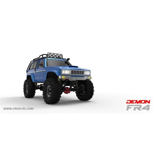 Cross-RC - FR4C 1/10 Demon 4x4 Crawler Kit-Lexan SUV Body Full Metal, CNC Rims