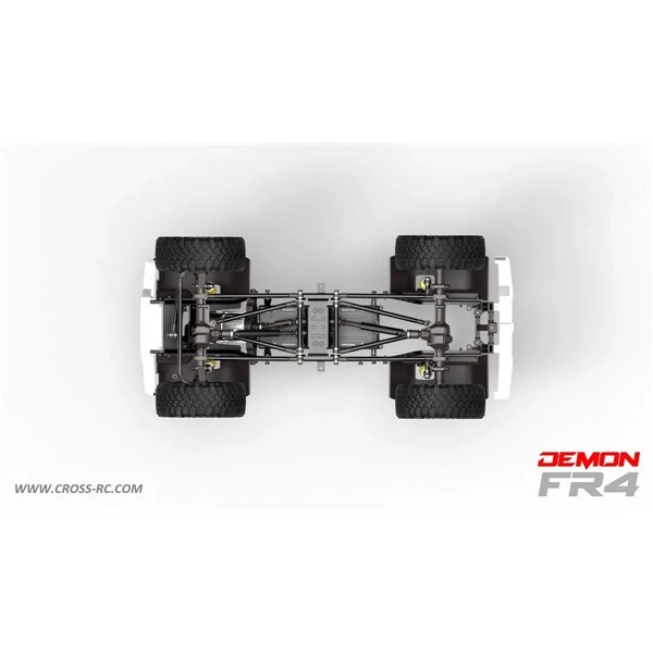 Cross-RC - FR4C 1/10 Demon 4x4 Crawler Kit-Lexan SUV Body Full Metal, CNC Rims - Image 4