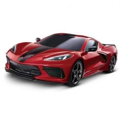 Traxxas - Chevrolet Corvette Stingray: 1/10 AWD Supercar - Red